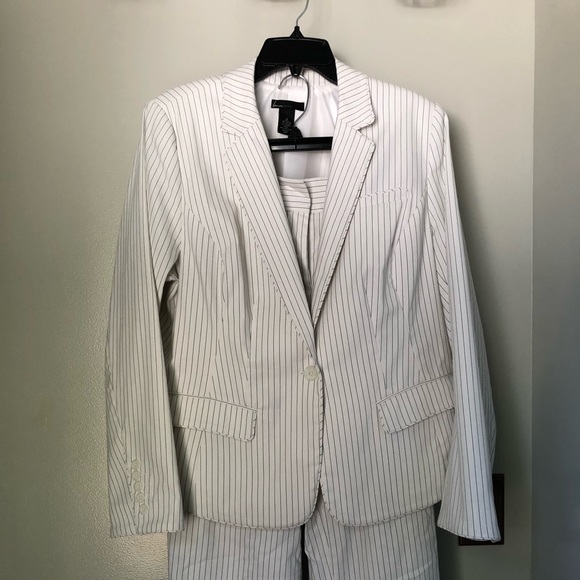 lane bryant white suit